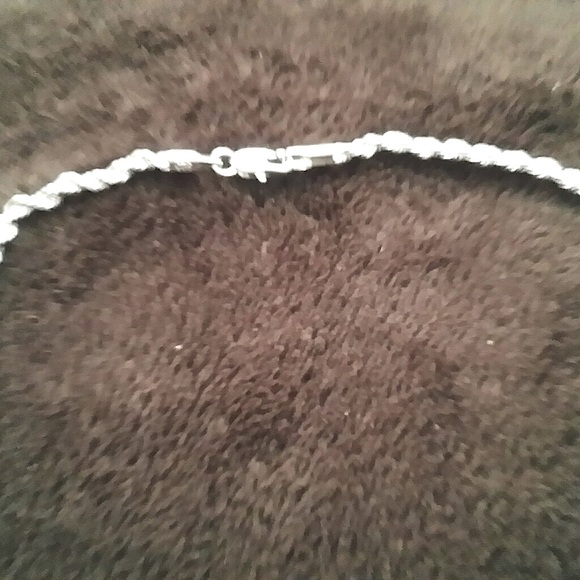 Sterling Silver Filled Rope Chain Necklace - Picture 6 of 8